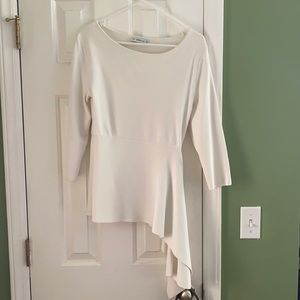 Zara Asymmetrical Peplum Top